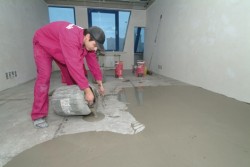 Príprava betónovej podlahy
