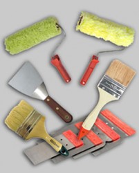 narzędzia do malowania ścian