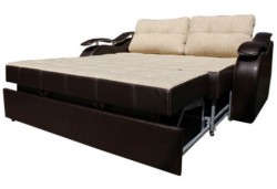 Sofa-lova su ištraukiamo tipo transformacijos mechanizmu