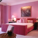 różowe zasłony w sypialni
