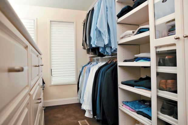 9 Tipps zur Gestaltung eines kleinen Ankleidezimmers in der Wohnung + Foto
