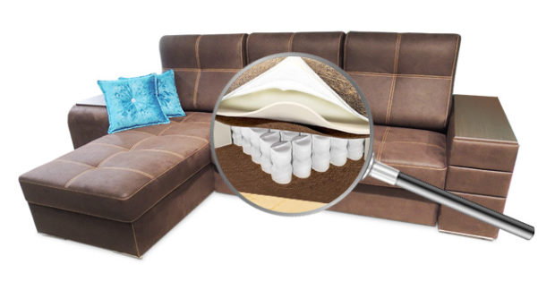 12 συμβουλές για την οποία είναι καλύτερο να επιλέξει το υλικό πλήρωσης για έναν καναπέ