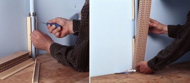 6 съвета как да скриете газова тръба в кухнята + снимка