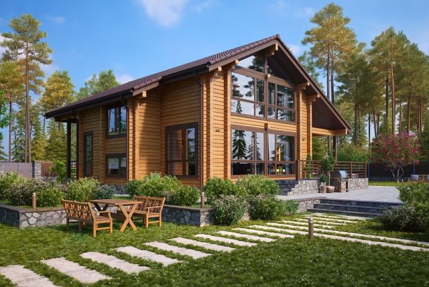TOP 11 ciekawych projektów domów z drewna