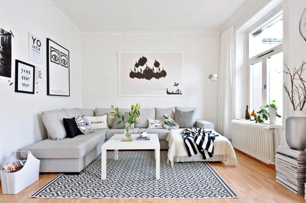 Stile scandinavo all'interno di un appartamento e una casa: 9 consigli per organizzare + foto