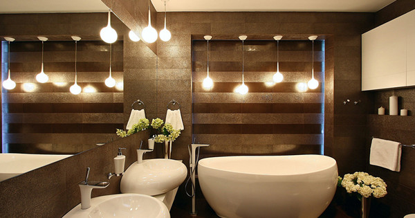 9 mẹo để chiếu sáng phòng tắm: thiết kế, lựa chọn đồ đạc
