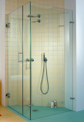 Glastüren für die Dusche