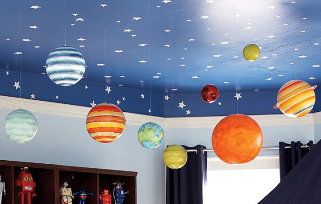 7 materiałów do dekoracji sufitu w pokoju dziecinnym